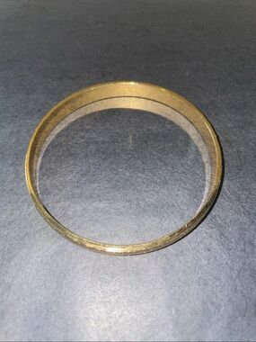Vintage Monet Gold Sparkle Textured Bangle Bracelet for Women